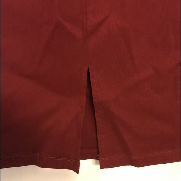 Soho Apparel Burgandy Skirt - Picture 3 of 4